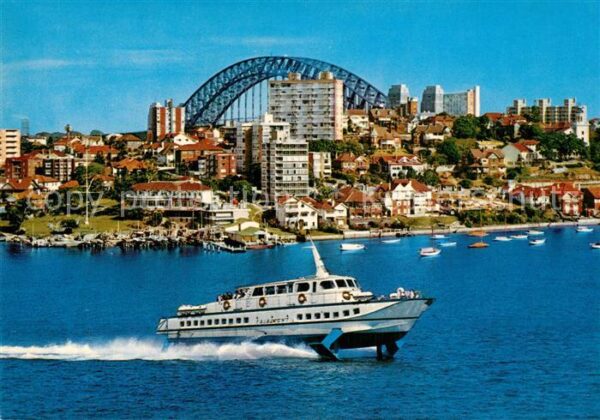 Sydney New South Wales Kirribilli Tragflächenboot