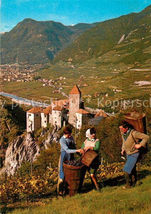 Karneid Suedtirol Burg Panorama
