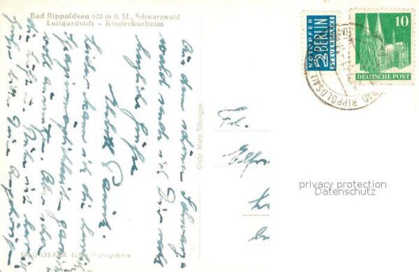 Bad Rippoldsau Schwarzwald Luitgardstift Kinderkurheim – Bild 2