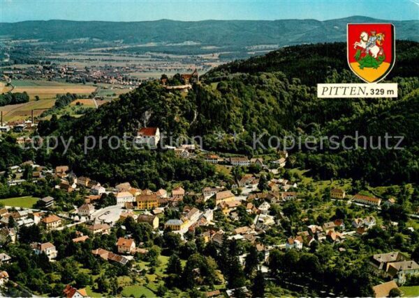 Pitten Fliegeraufnahme Schlossberg Burg Berkir