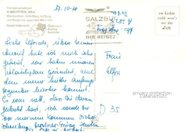 Pitten Fliegeraufnahme Schlossberg Burg Berkir – Bild 2
