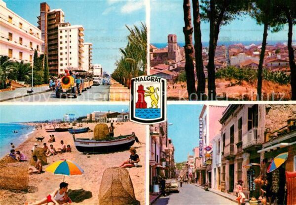 Malgrat de Mar Strand Strassenpartie