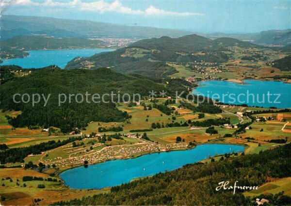 Hafnersee Fliegeraufnahme mit Keutschachersee W?r