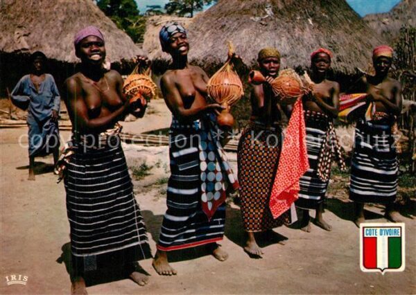 Elfenbeinkueste Cote d Ivoire Danse Malink