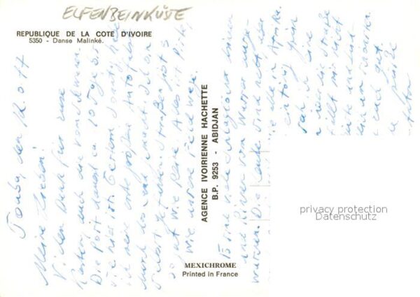 Elfenbeinkueste Cote d Ivoire Danse Malink – Bild 2