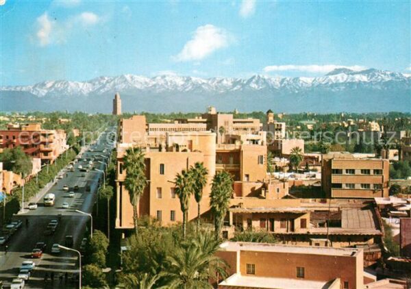 Marrakech Marrakesch Avenue Mohamed der 5. et Grand Atlas