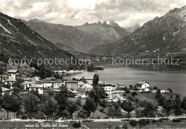 Valle del Piave Fliegeraufnahme S. Croce col Lago