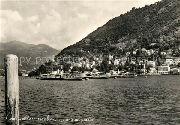 Como Lago di Como Ville sparse e biancheggianti sul pendi