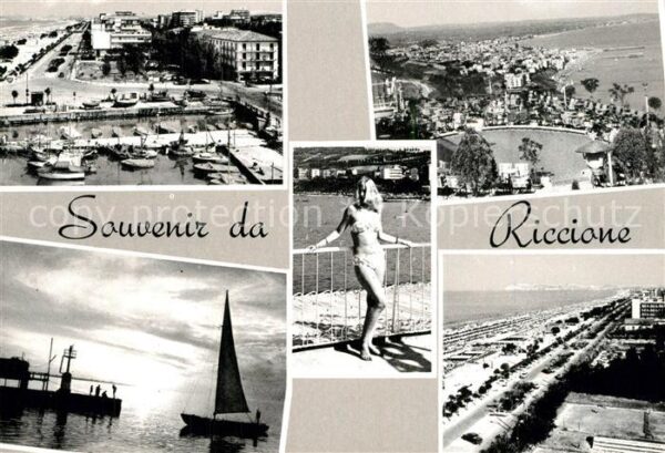 Riccione Fliegeraufnahme Strand