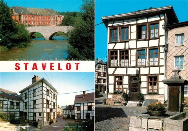 Stavelot Liege Br?cke Fachwerk