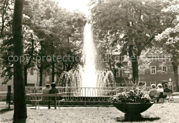 Oberwiesenthal Erzgebirge Springbrunnen am Markt Kurort