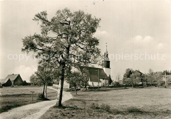 Schellerhau Blick zur Kirche Kirche