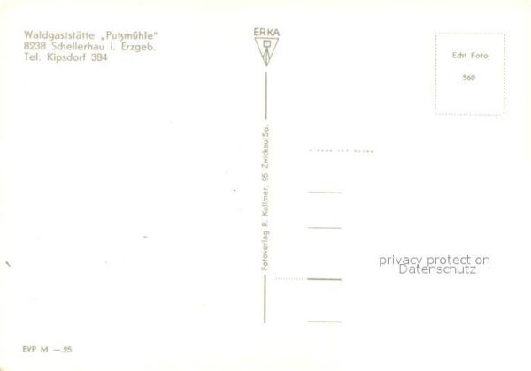 Schellerhau Waldgaststätte Putzmühle Landschaftspan – Bild 2