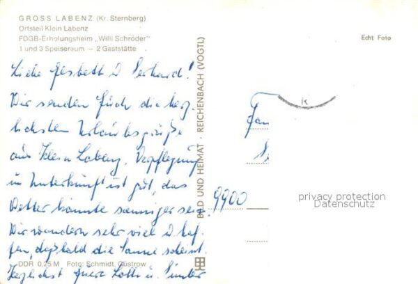 Klein Labenz FDGB Erholungsheim Willi Schröder Speis – Bild 2