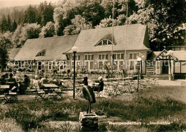 Wernigerode Harz Gaststätte Storchmühle Gartenterrasse