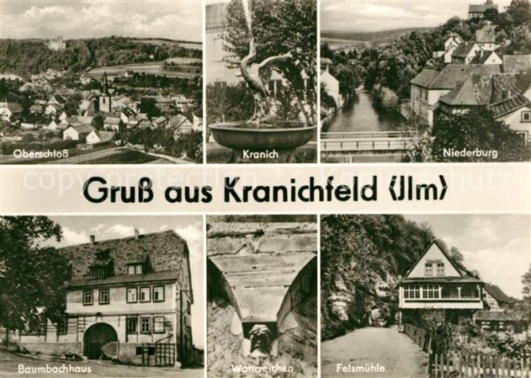 Kranichfeld Oberschloss Kranich Brunnen Niederburg