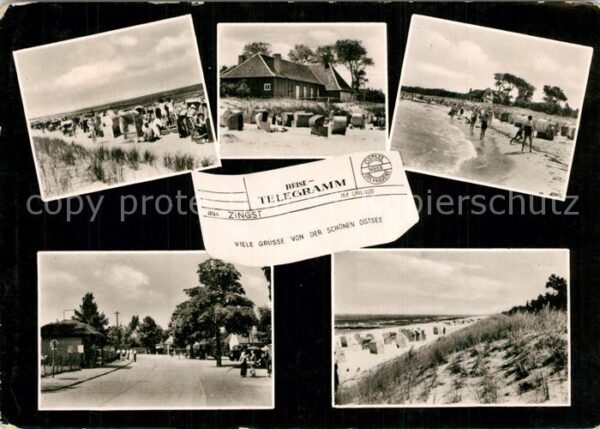 Zingst Ostseebad Strassenpartie Strand Reisetelegramm