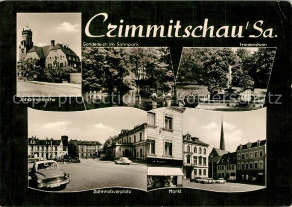 Crimmitschau Johanneskirche Bahnhofsvorplatz Markt G