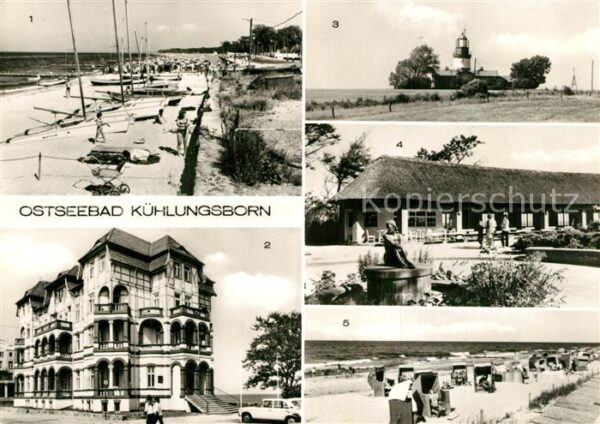 Kuehlungsborn Ostseebad Strand FDGB Erholungsheim Schloss am Me