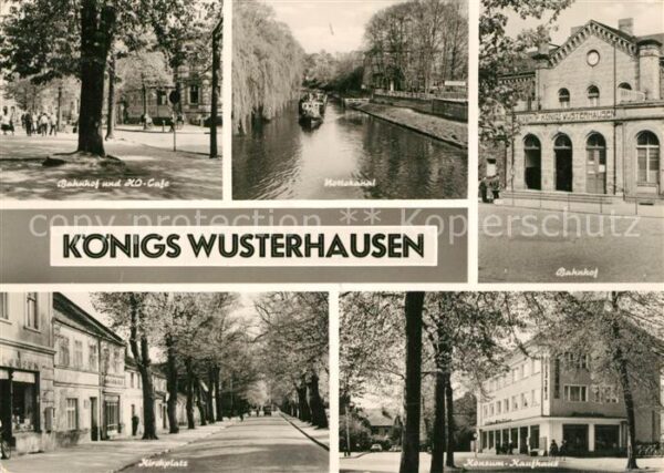Koenigs-Wusterhausen Bahnhof HO Cafe Nottekanal Kirchplatz K