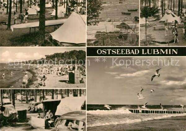 Lubmin Ostseebad Zeltplatz Badestrand Möwen