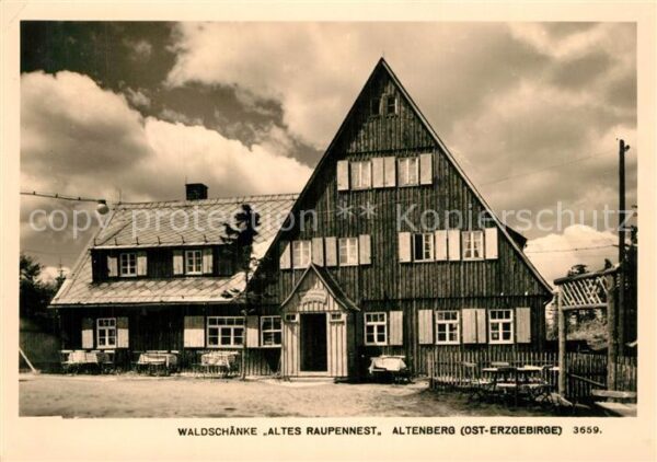 Altenberg Erzgebirge Waldschänke Altes Raupennest