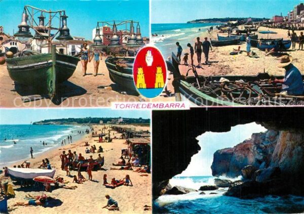 Torredembarra Alte Fischerboote Strand Bucht Küste Fe