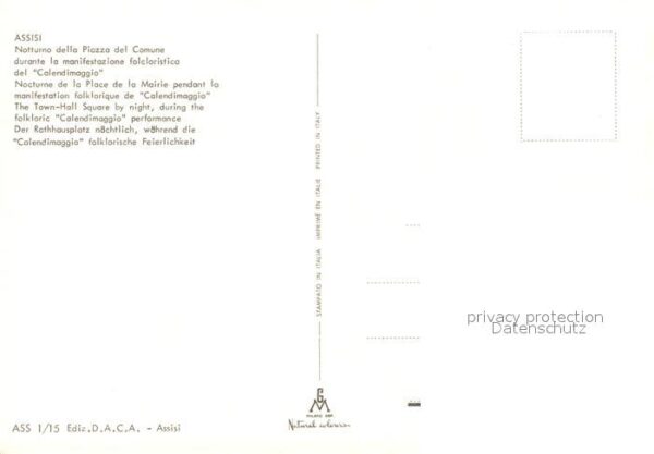 Assisi Umbria Notturna della Piazza del Comune durant – Bild 2