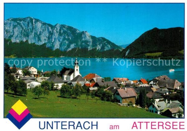 Unterach Attersee mit Höllengebirge