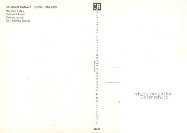 Suomi Finnland Saimaan Kanava – Bild 2