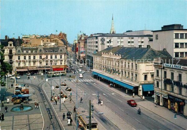 Malmoe Gustav Adolfs torg och Södergatan