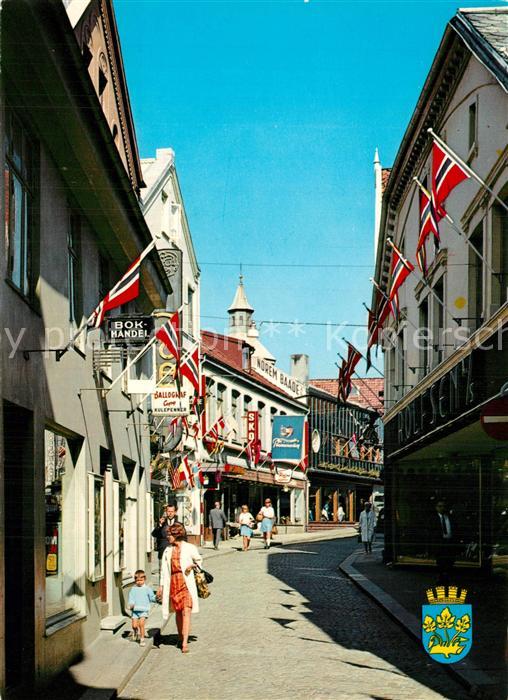 Stavanger Street view at older part of the town