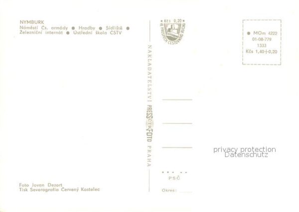 Nymburk Neuenburg Elbe Namesti Cs armady Hradby Sidliste Zelez – Bild 2