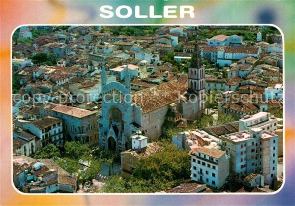 Soller Mallorca Vista aerea En primer termino la Iglesi