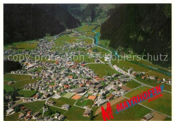 Mayrhofen Zillertal Fliegeraufnahme