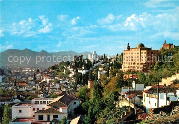 Granada Andalucia Vista de Alhambra y Ciudad