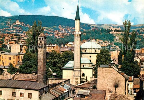 Sarajevo Beg Moschee mit Uhrturm
