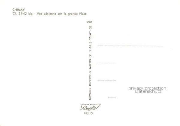 Chimay Vue aerienne sur la grande Place – Bild 2