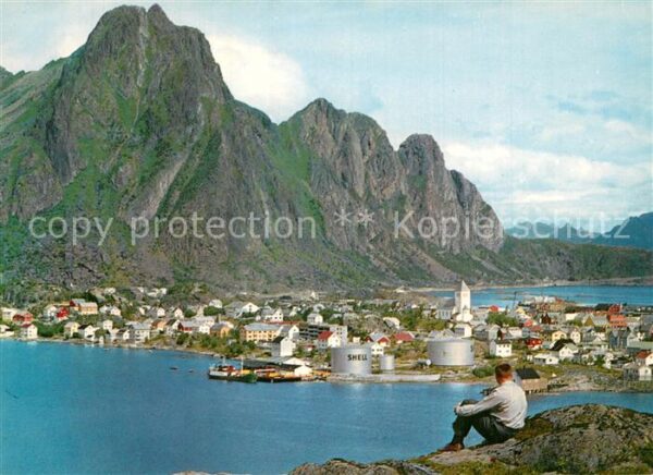 Norge Norwegen View of Svolvoer