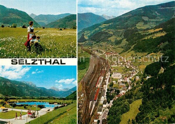 Selzthal Panorama Schwimmbad Fliegeraufnahme