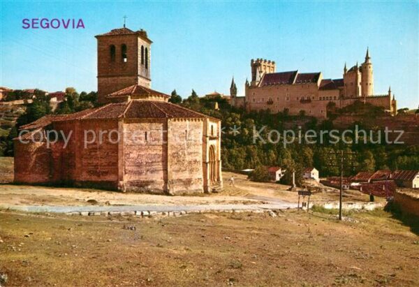 Segovia La Veracruz y Alcazar al fondo