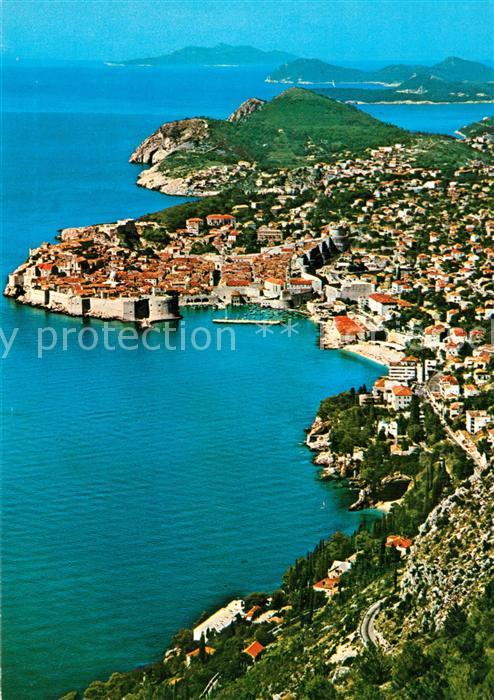 Dubrovnik Ragusa Fliegeraufnahme