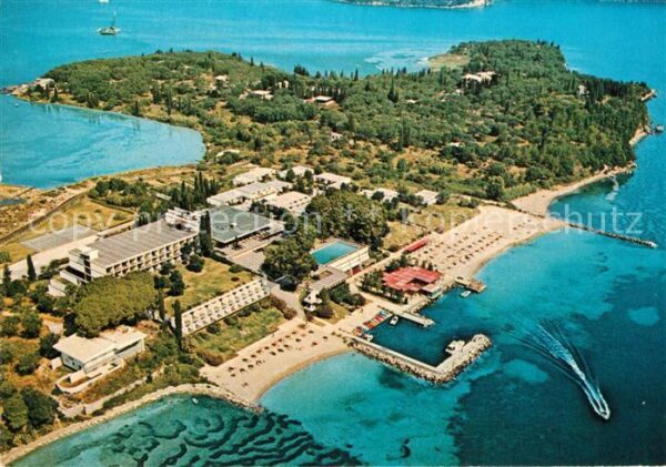 Corfu Korfu Hotel Kontokali Beach Fliegeraufnahme