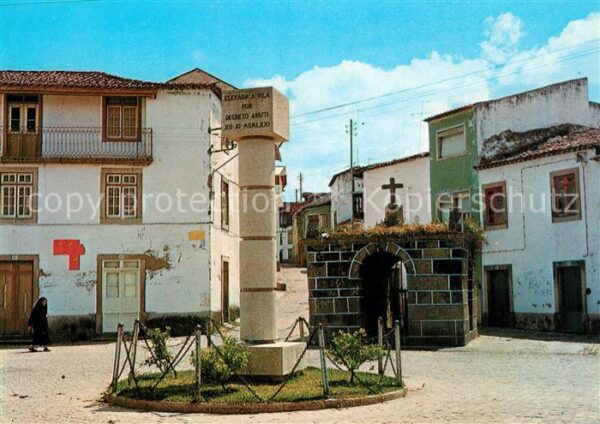 Alcains Fonte Romana e Padrao comemorativo da e
