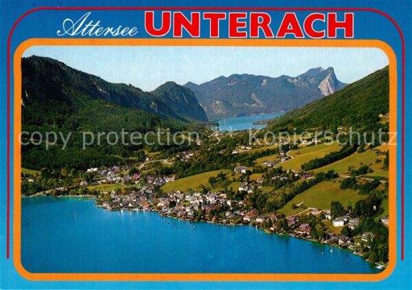 Unterach Attersee mit Mondsee und Drachenwand