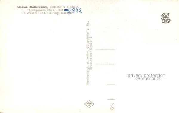 Ruedesheim Rhein Pension Blattersbach – Bild 2