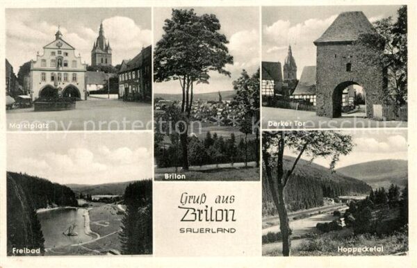 Brilon Marktplatz Derker Tor Freibad Hoppecket