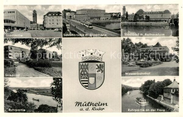 Muelheim Ruhr Stadtmitte Luisental Rathausturm Stadtb