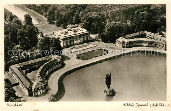 Duesseldorf Schloss Benrath Fliegeraufnahme