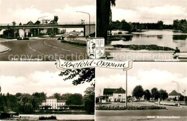 Oppum Krefeld Brückenauffahrt Haus Schönwasser Schönw